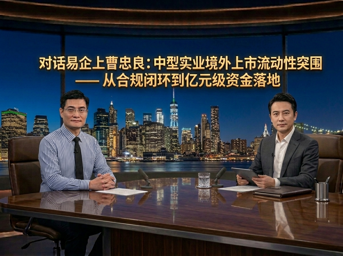 对话易企上曹仲良:中型实业境外上市流动性突围 —— 从合规闭环到亿元级资金落地